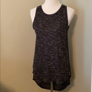 {BCBGMAXAZARIA} HARLOW Mixed Media Hi-lo Tank Top